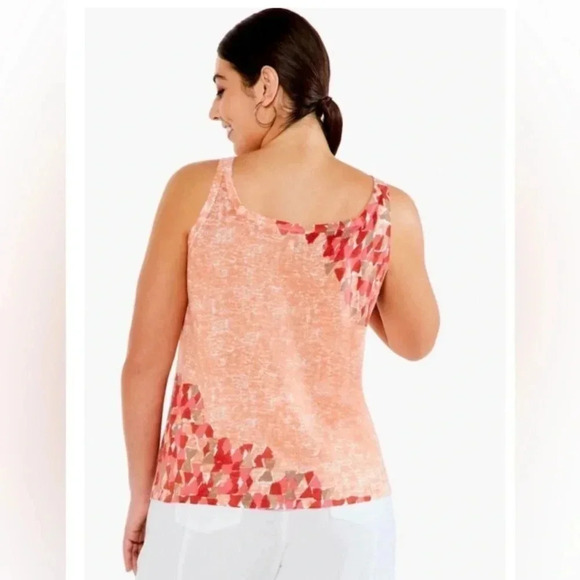 NWT WOMEN NIC+ZOE SUN BURST TANK BLOUSE SIZE XXL - Picture 4 of 4